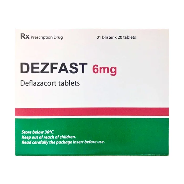 Dezfast – Deflazacort 6mg – Thuốc Kháng viêm, ức chế miễn dịch