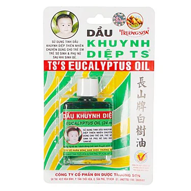 Dầu Khuynh Diệp Trường Sơn điều trị cảm, ho, sổ mũi, nhức đầu (24ml)