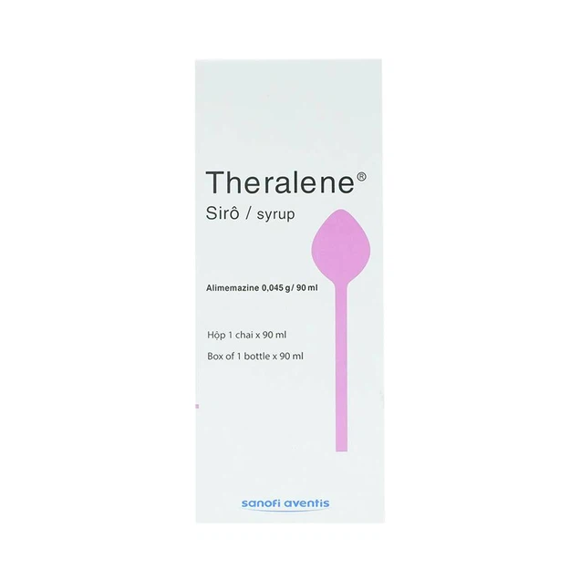 Siro Theralene-Alimemazine 0,045/90ml-điều trị mất ngủ, viêm mũi