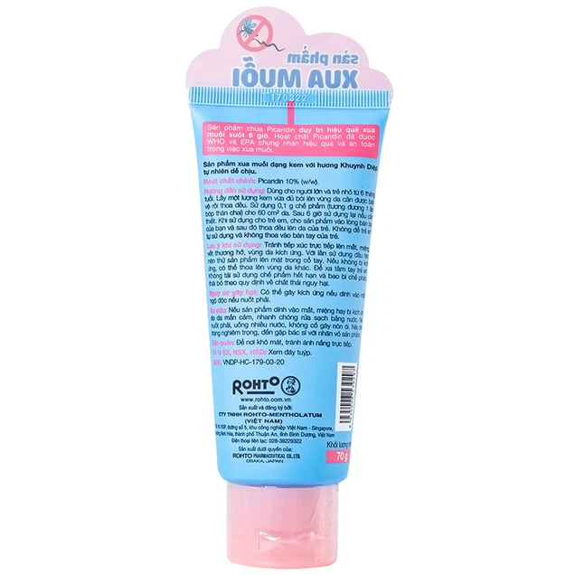 Kem xua muỗi Remos Baby Cream hương khuynh diệp suốt 6 giờ cho bé từ 6 tháng tuổi (70g)