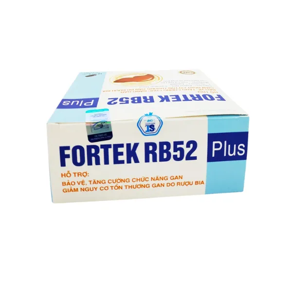 Viên Uống Bổ Gan Fortek Rb52 Plus - Giải Độc Gan - Hạ Men Gan - Bảo Vệ Tế Bào Gan, Tăng Cường Chức Năng Gan