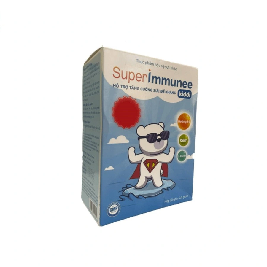 Cốm Super Immunee Kiddi tăng cường sức đề kháng