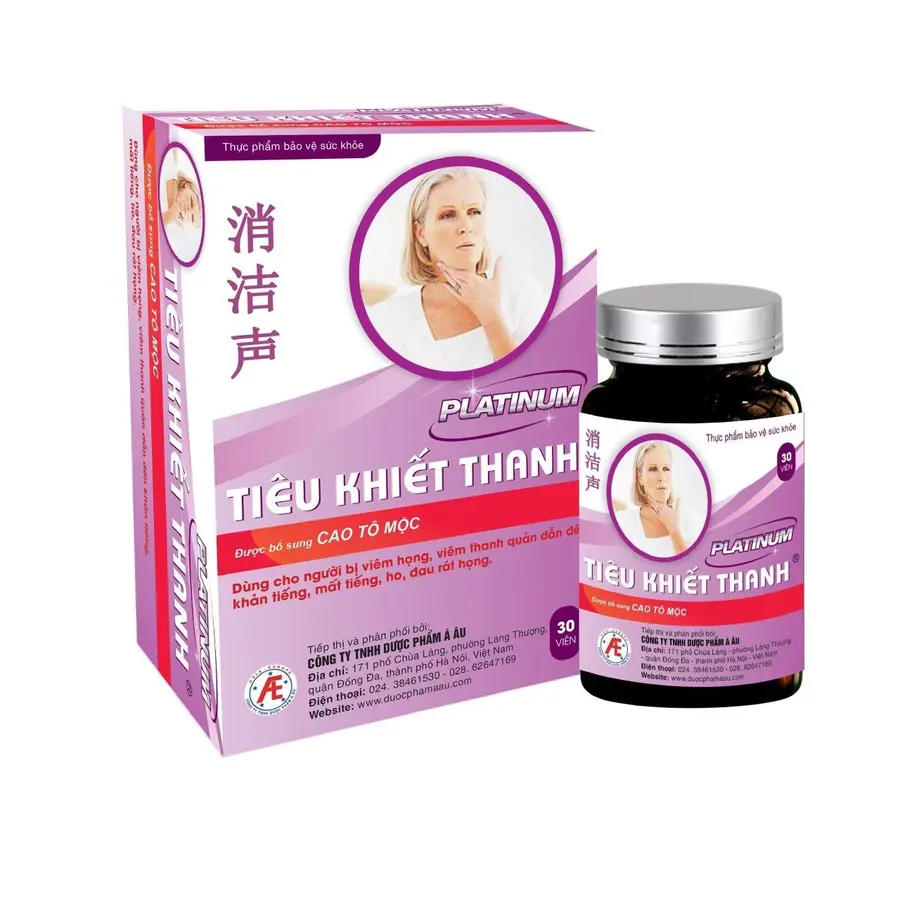 Tiêu Khiết Thanh Platinum - Hỗ trợ giảm ho, đau rát họng