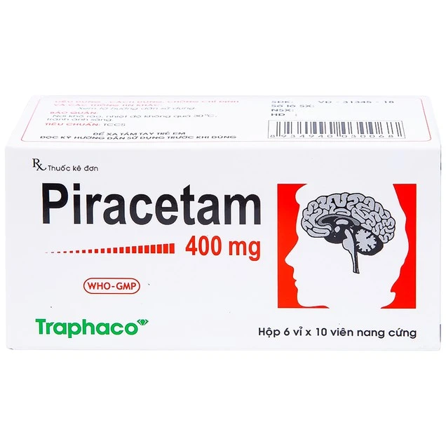 Piracetam 400mg-Traphaco điều trị triệu chứng chóng mặt, suy giảm trí nhớ