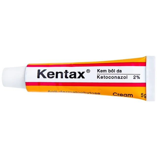 Kem bôi da Kentax Detapharm điều trị lác, lang ben, lác biếng, nấm kẽ (5g)