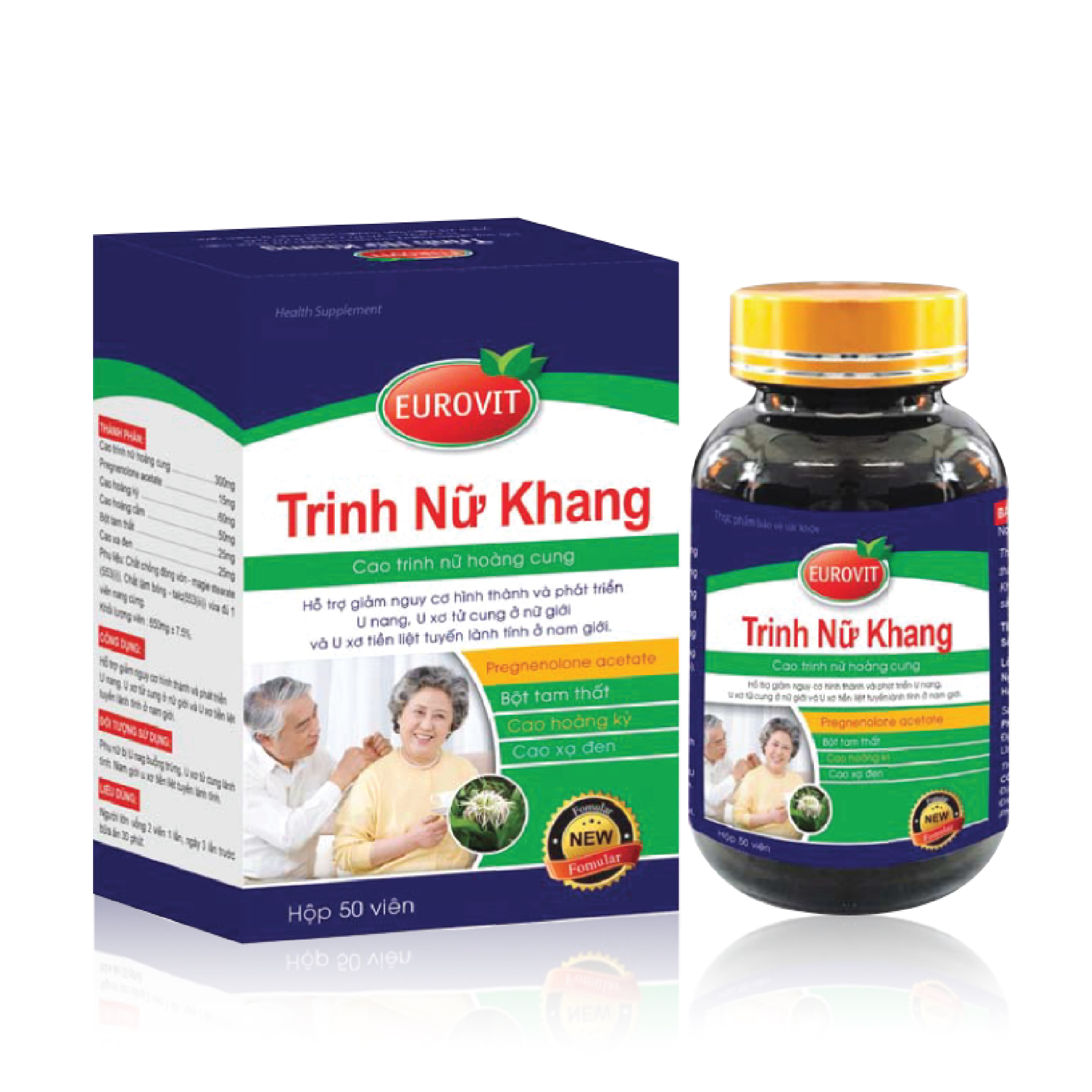 Trinh Nữ Khang Eurovit - Hỗ trợ điều trị u nang, u xơ tử cung