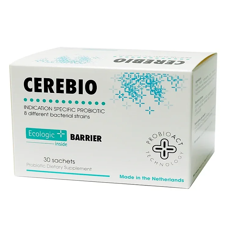 Bột pha uống Cerebio Ecologic Barrier bổ sung lợi khuẩn cho đường ruột, giảm triệu chứng rối loạn tiêu hóa (30 gói x 2g)