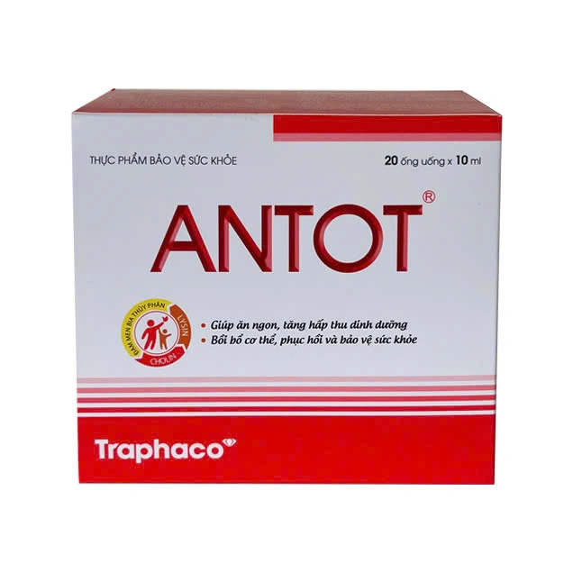 Giúp ăn ngon, tăng hấp thu dinh dưỡng ANTOT hộp 20 ống x 10ml