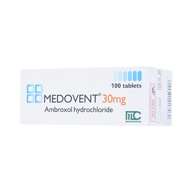 Viên nén Medovent 30mg Medochemie điều trị bệnh phế quản phổi cấp, mạn tính (10 vỉ x 10 viên)