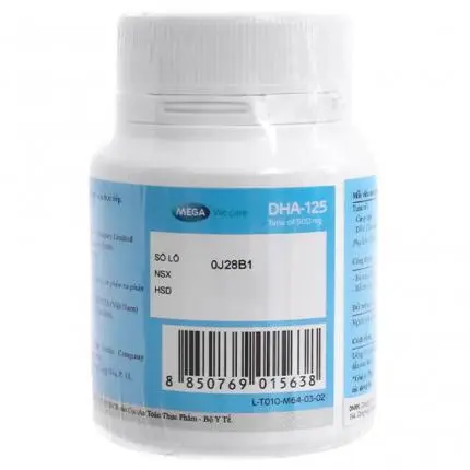 Dầu cá MEGA We care DHA-125 giúp phát triển não bộ và thị giác