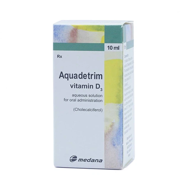 Dung dịch uống Aquadetrim Vitamin D3 Medana phòng ngừa còi xương, loãng xương (10ml)
