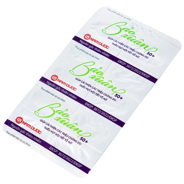 Viên uống Bảo Xuân Tuổi 50+ Nam Dược bổ sung và hỗ trợ cân bằng nội tiết tố nữ Estrogen