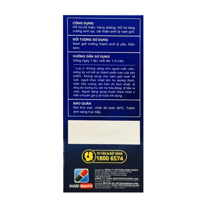 Sâm Kỳ Vương Daily Sanfo 30 viên – Hỗ trợ tăng cường sinh lý nam