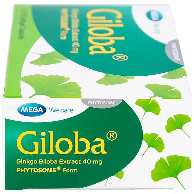 Thuốc Giloba 40mg MEGA We care điều trị suy tuần hoàn não
