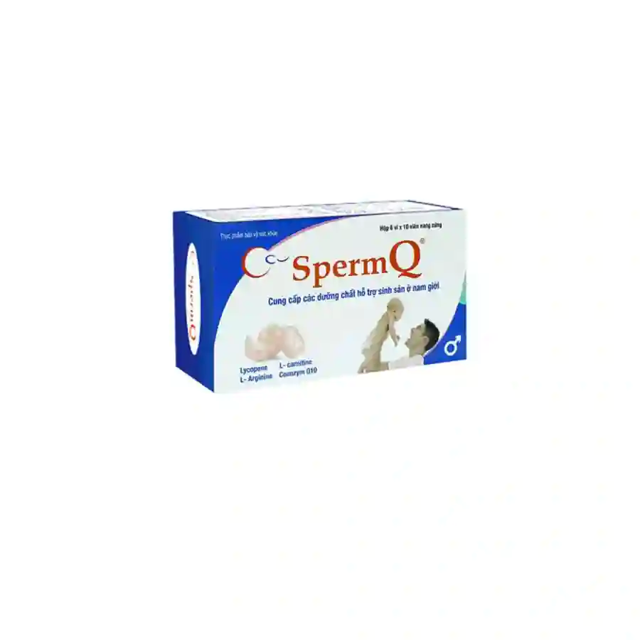 Viên uống SpermQ Tây Âu tăng cường sức khỏe sinh sản cho nam giới (6 vỉ x 10 viên)