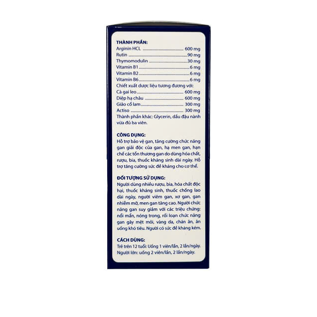 Viên Uống Bổ Gan Livertin Us Giúp Giải Độc Gan, Thanh Nhiệt, Mát Gan