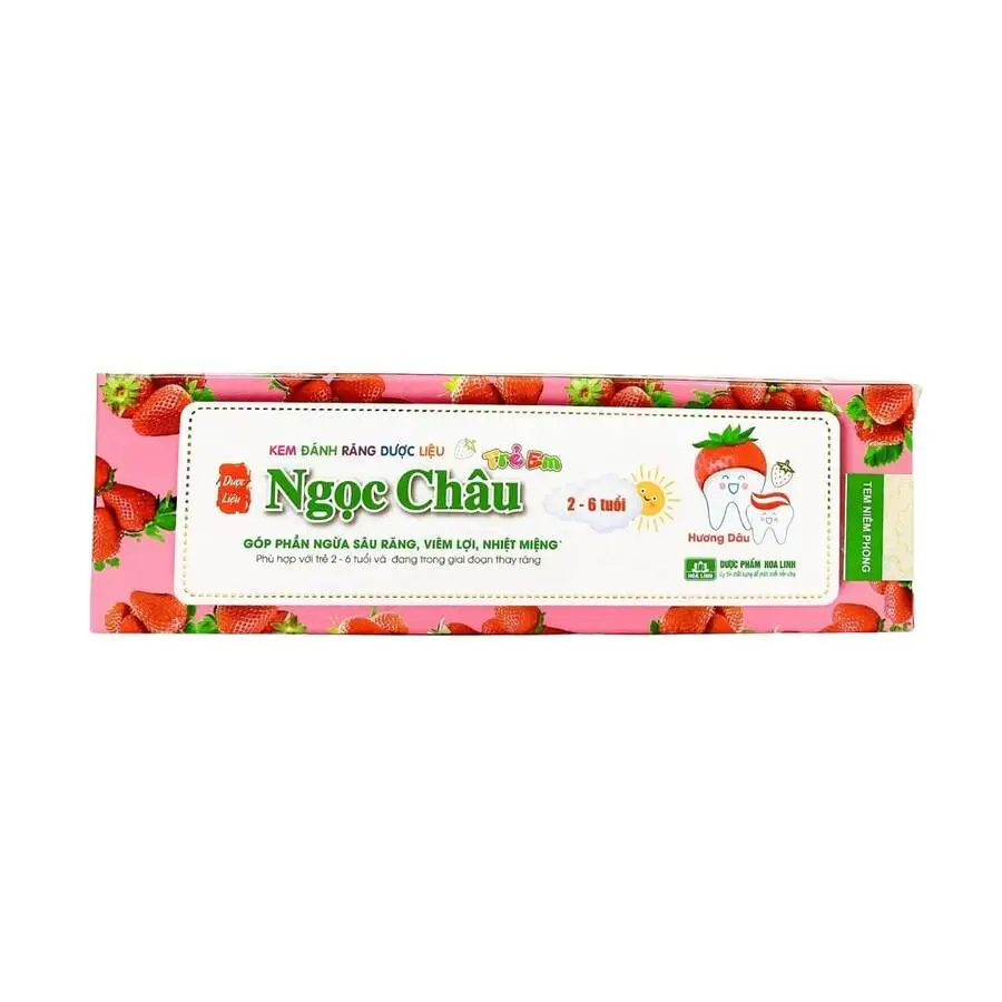 Kem Đánh Răng Ngọc Châu Trẻ Em Vị Dâu (Tuýp /50g)
