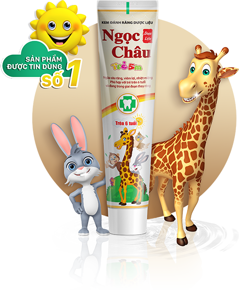 Kem đánh răng dược liệu Ngọc Châu trẻ em