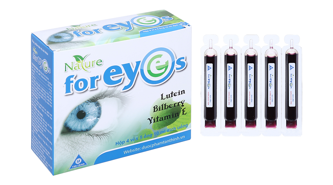 Nature For Eyes giảm nguy cơ thoái hóa điểm vàng hộp 20 ống x 10ml