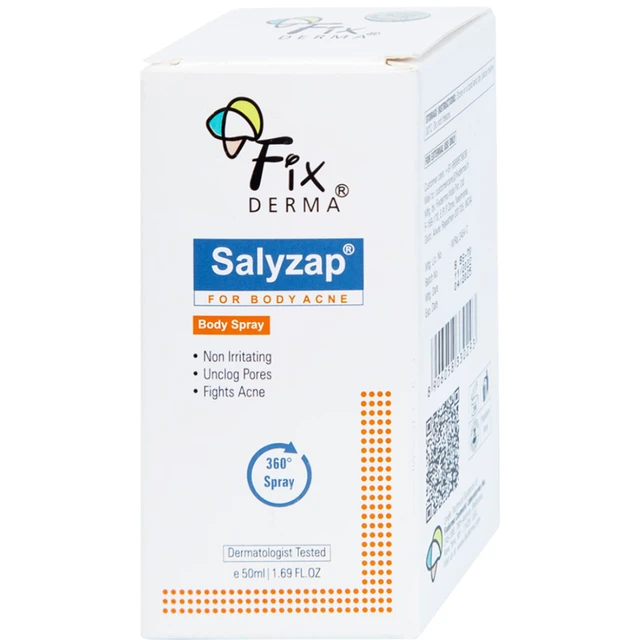 Xịt ngừa mụn Fixderma Salyzap 50ml