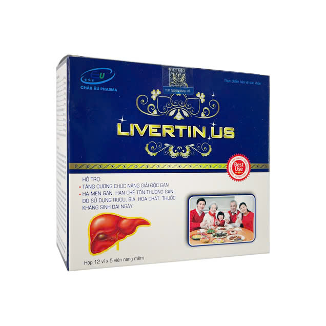 Viên Uống Bổ Gan Livertin Us Giúp Giải Độc Gan, Thanh Nhiệt, Mát Gan