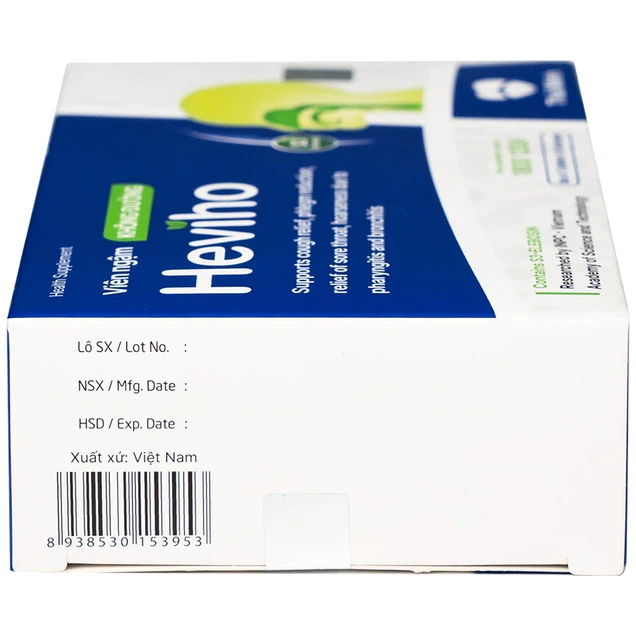 Viên ngậm không đường Heviho Thái Minh hỗ trợ giảm ho, giảm đờm, giảm đau họng