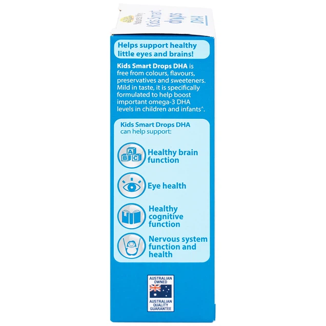 Siro Kids Smart Drops DHA 20ml Nature's Way thúc đẩy sự phát triển của não bộ và hệ thần kinh ở trẻ nhỏ