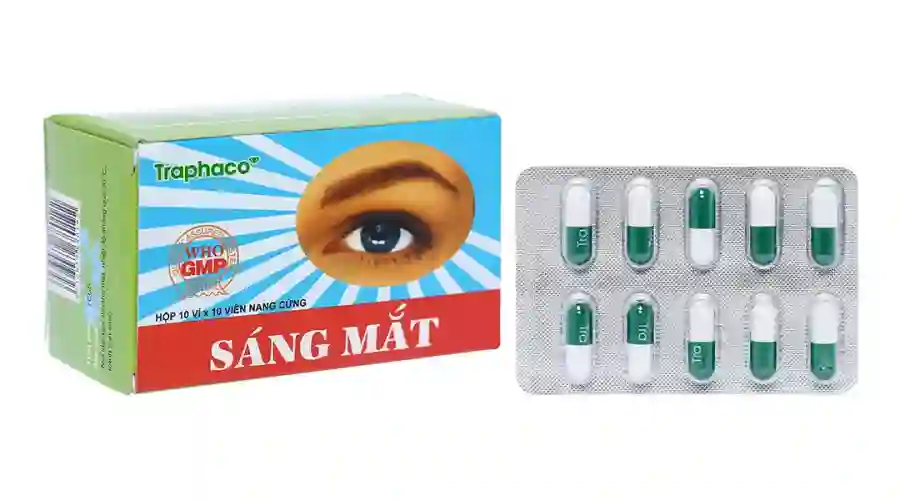 Thuốc Sáng Mắt Traphaco điều trị mờ mắt, nhức mắt (10 vỉ x 10 viên)