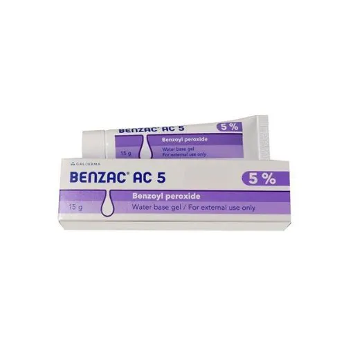 Gel trị mụn Galderma BENZAC AC 5 Benzoyl Peroxide 5% tuýp 15g