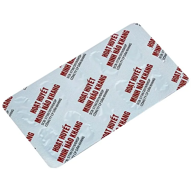 Viên uống Hoạt Huyết Minh Não Khang hỗ trợ hoạt huyết, giảm đau đầu, chóng mặt, mất ngủ (3 vỉ x 10 viên)