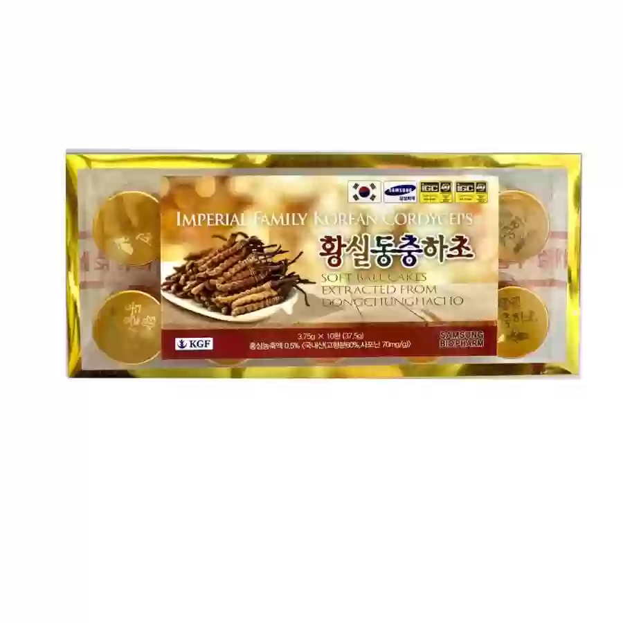 Đông Trùng Hạ Thảo Imperial Family Korean Cordyceps Hộp 10 Viên