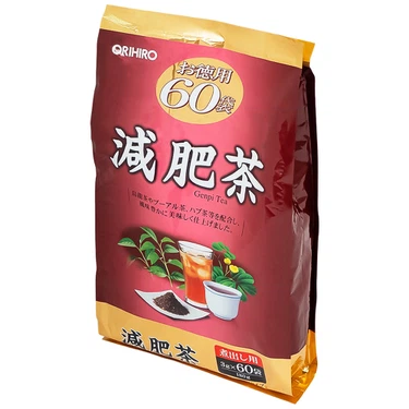 Trà Genpi Orihiro túi lọc hỗ trợ giảm cân, chống oxy hóa (60 túi x 3g)