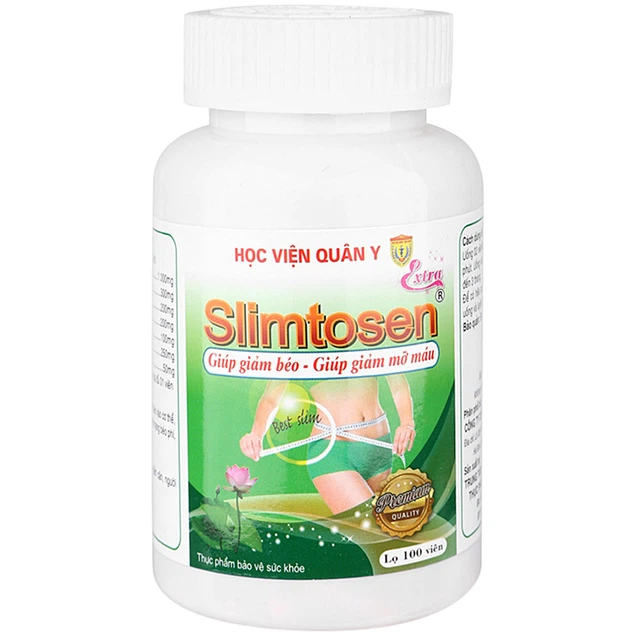 Viên uống Slimtosen Extra HVQY giúp giảm béo, giảm mỡ máu