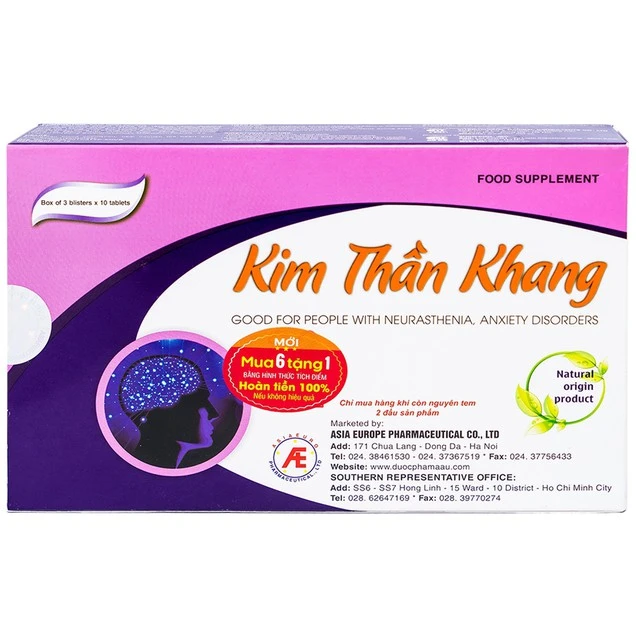 Kim thần khang tăng cường lưu thông máu, giúp dưỡng tâm, an thần 