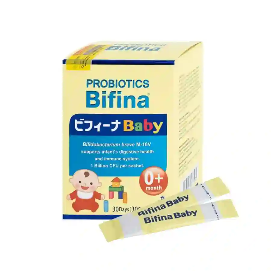 Men vi sinh Probiotics Bifina Baby 1g Bifina bổ sung lợi khuẩn, giúp hệ vi sinh đường ruột khỏe mạnh (30 gói)