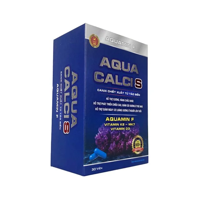 Aqua Calci S, hỗ trợ phát triển chiều cao, giảm còi xương , giúp xương chắc khoẻ