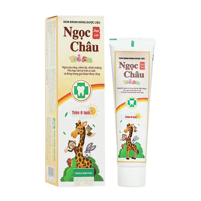 Kem đánh răng dược liệu Ngọc Châu trẻ em