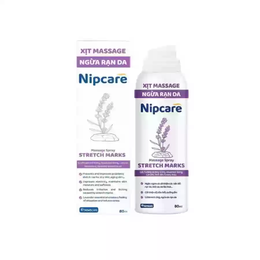 Xịt massage ngừa rạn da Nipcare