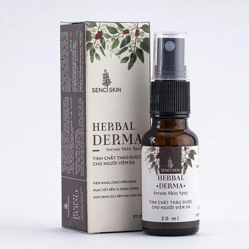 Senci Skin Herbal Derma serum thảo dược trị mụn Lọ 20ml