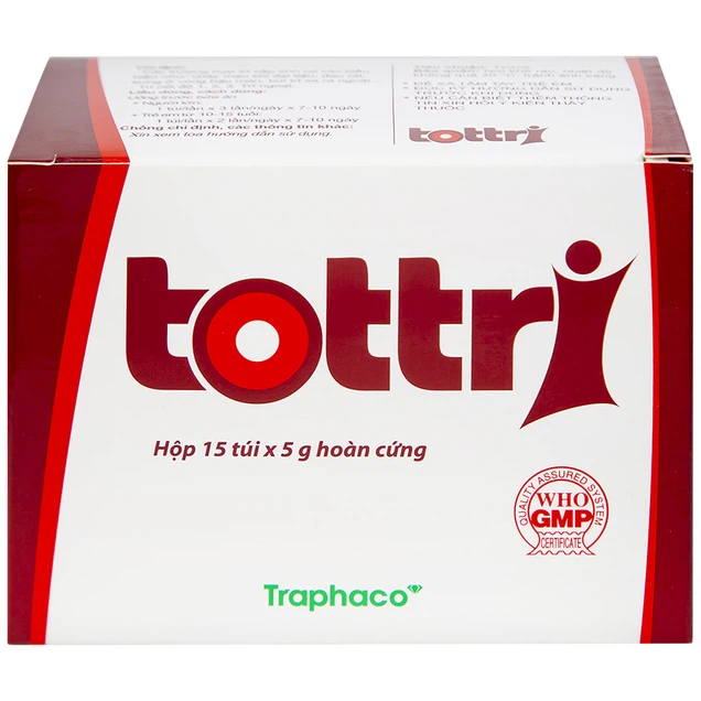 Thuốc Tottri Traphaco điều trị chảy máu khi đại tiện, đau rát (15 túi x 5g)
