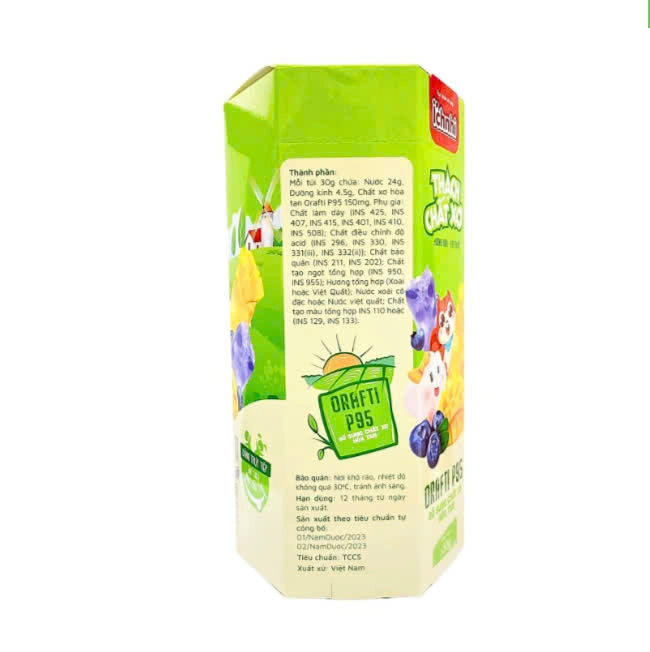 Thạch chất xơ Ích Nhi, bổ sung chất xơ hòa tan giúp nhuận tràng, hỗ trợ tiêu hóa cho bé, cân bằng hệ vi sinh