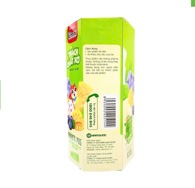 Thạch chất xơ Ích Nhi, bổ sung chất xơ hòa tan giúp nhuận tràng, hỗ trợ tiêu hóa cho bé, cân bằng hệ vi sinh