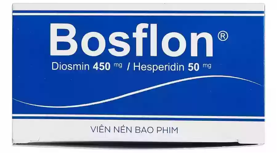 Bosflon điều trị các triệu chứng liên quan đến suy tĩnh mạch bạch huyết (4 vỉ x 15 viên)