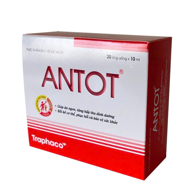 Giúp ăn ngon, tăng hấp thu dinh dưỡng ANTOT hộp 20 ống x 10ml