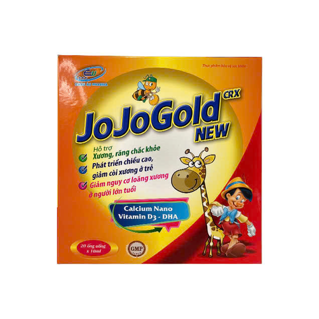 Siro Bổ Sung Canxi Hữu Cơ Jojogold răng chắc khỏe, phát triển chiều cao và giảm còi xương ở trẻ nhỏ