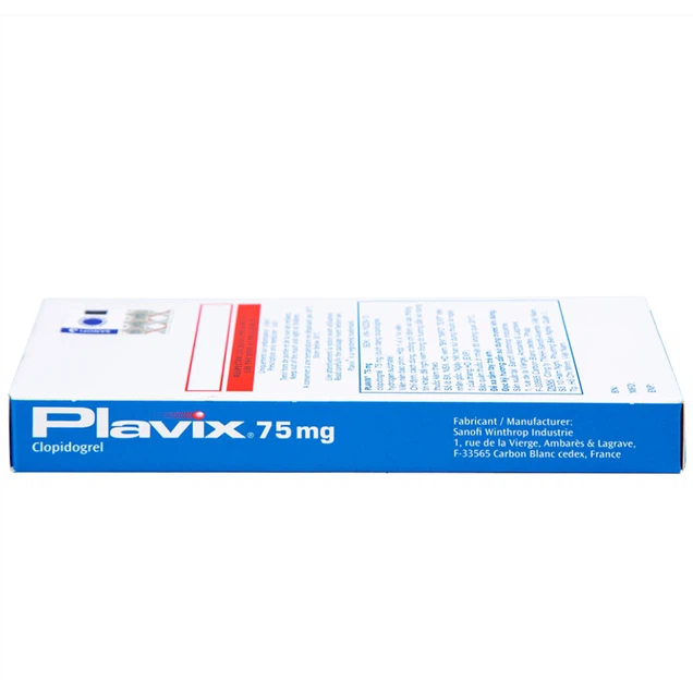 Plavix-Clopidogrel-Sanofi aventis Pháp 75mg hộp 1vỉ*14viên