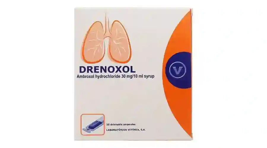 Siro uống Drenoxol Laboratorios điều trị bệnh đường hô hấp, viêm phế quản, hen phế quản (4 vỉ x 5 ống)
