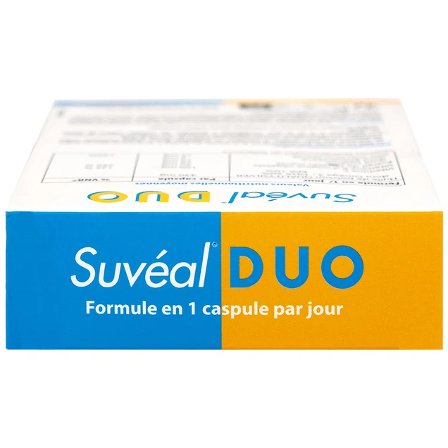Viên uống Suvéal Duo Densmore Laboratoire bổ sung Omega 3, hỗ trợ cho sự phát triển não bộ và thị giác (2 vỉ x 15 viên)