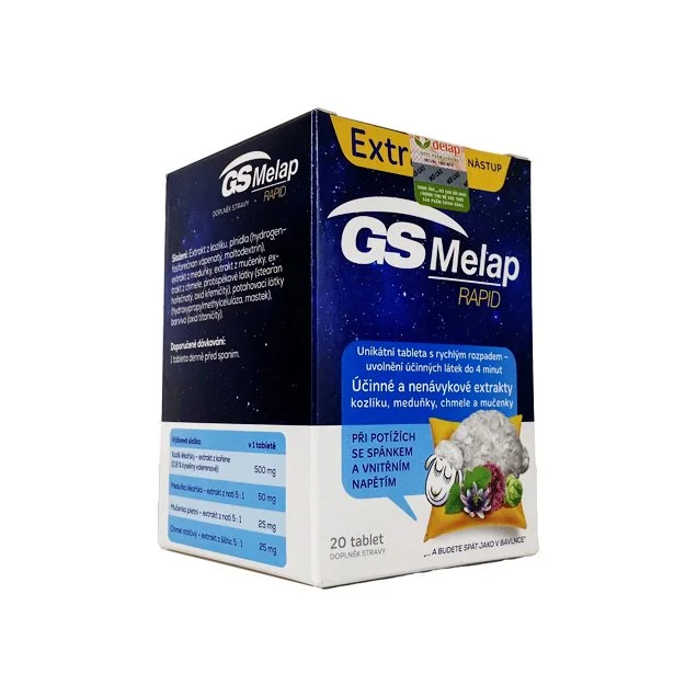 Viên Uống GS Melap Rapid Hỗ Trợ Nâng Cao Chất Lượng Giấc Ngủ