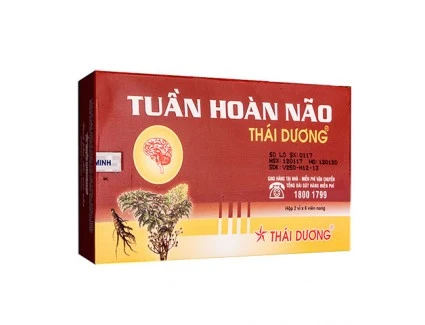 Thuốc Tuần Hoàn Não Thái Dương hỗ trợ điều trị thiểu năng tuần hoàn não (2 vỉ x 6 viên)